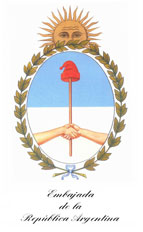 Logo der Argentinischen Botschaft